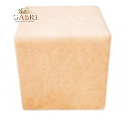 Taburet kostka tkanina Suedine camel 11 - více barev