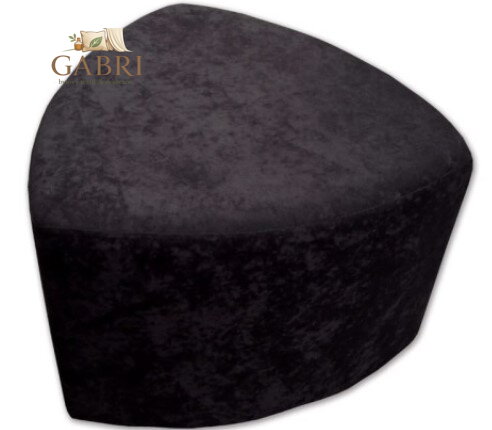 Taburet trojůhelník Suedine černá 24 více barev