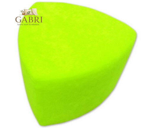  Taburet trojůhelník Suedine zelená 81 více barev