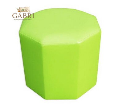 Taburet EKO kůže limonka - více barev na výběr