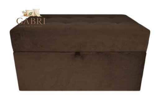 Taburet s úložným prostorem 75x40x42cm tkanina Casablanka hnědá 658 - více barev