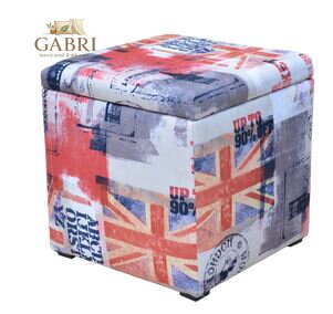 Taburet s úložným prostorem kostka London