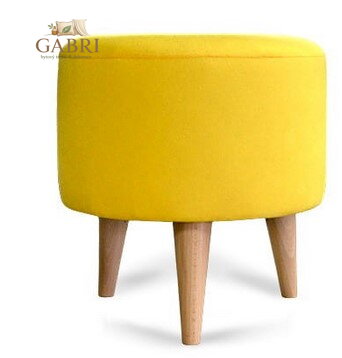  Taburet 3 nohy tkanina Suedine žlutá 78 - více barev