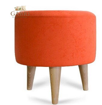  Taburet 3 nohy tkanina Suedine oranžová 79 - více barev