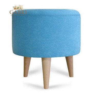  Taburet 3 nohy tkanina Suedine světle modrá 29 - více barev