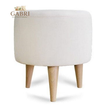  Taburet 3 nohy tkanina Suedine ecru 71 - více barev