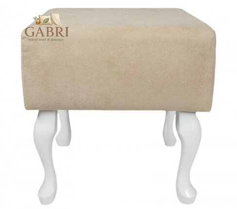 Čtvercový taburet tkanina Enjoy potah i nohy možná jiná barva