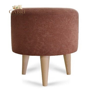  Taburet 3 nohy tkanina Suedine hnědá 19 - více barev