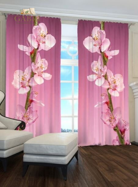 Exkluzivní zatemňovací závěsy Black out s potiskem 2x145x250cm - S 202212