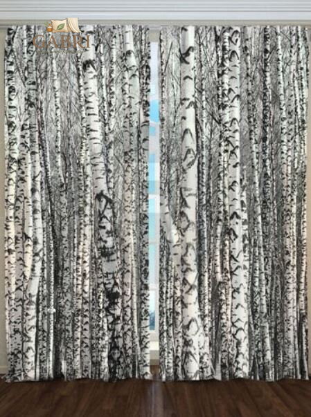 Exkluzivní zatemňovací závěsy Black out s potiskem 2x145x250cm - S65718