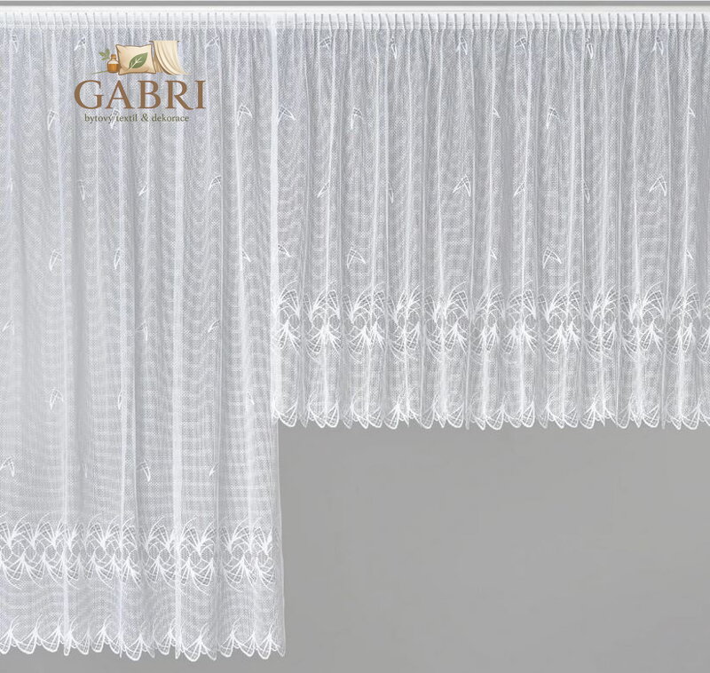 Záclony kusové žakárové bílé - K 7172 ( více rozměrů ) 2026