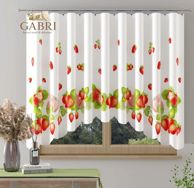 Voálová záclona kusová oblouková 300x120cm W-Jahoda SKLADEM 2025