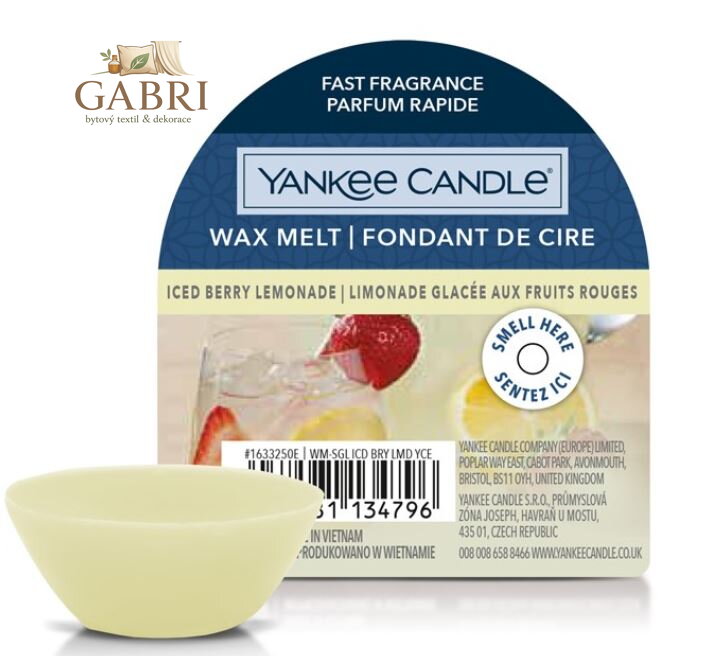 Yankee Candle vonný vosk do aromalampy - ICED BERRY LEMONADE ( 40891 ) 