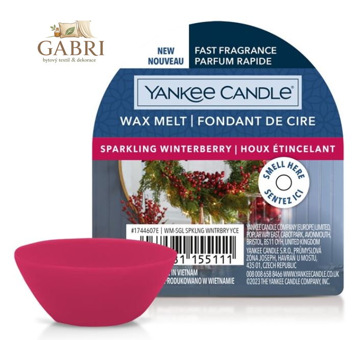 Yankee Candle vonný vosk do aromalampy - SPARKLING WINTERBERRY ( 41218 )