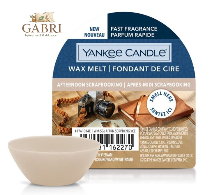 Yankee Candle vonný vosk do aromalampy - AFTERNOON SCRAPBOOKING ( 42186 )