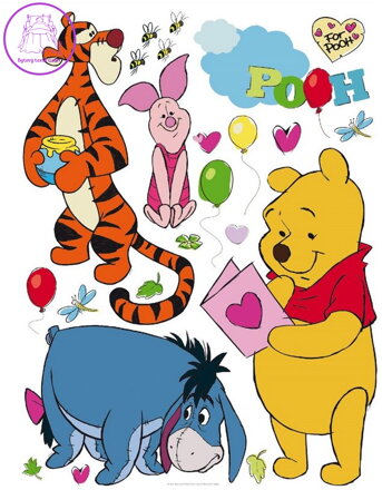 Samolepící dekorace dětská Disney Medvídek Pů a kamarádi - DK 1758-2025