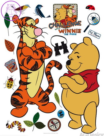 Samolepící dekorace dětská Disney Medvídek Pů - DK 866-2025