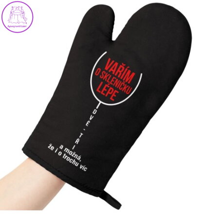 Kuchyňská chňapka - O skleničku líp