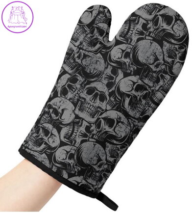 Kuchyňská chňapka - Skulls