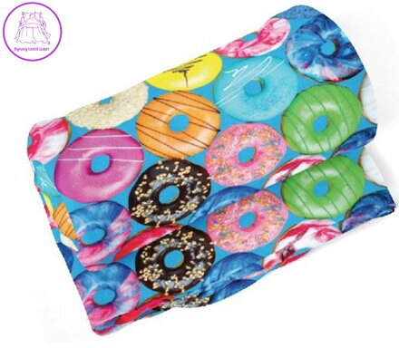 Fleecová fotodeka - Donuts více rozměrů 