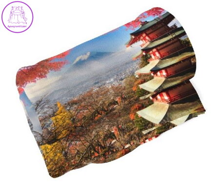 Fleecová fotodeka - Hora Fuji více rozměrů