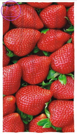 Osuška s potiskem 70x140cm - Jahody