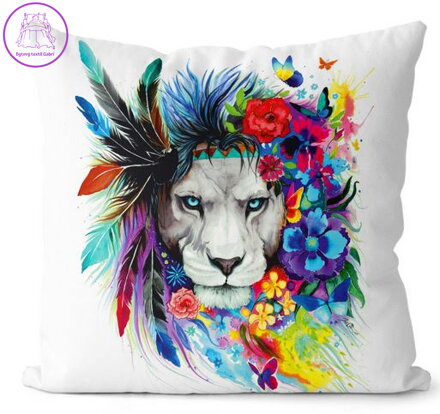  Fotopolštářek s 3D efektem - Lev art