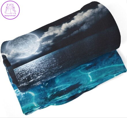 Fleecová fotodeka - Měsíc více rozměrů