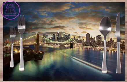  Prostírání na stůl - Noční město