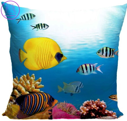 Fotopolštářek s efektem 3D - Mořské dno 2