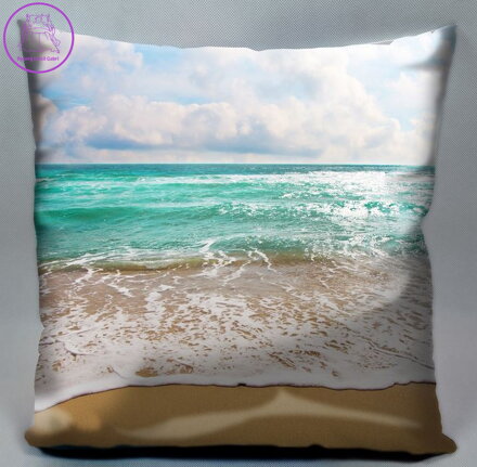 Fotopolštářek s efektem 3D - Pláž 