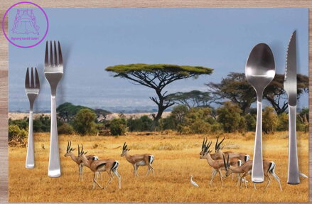  Prostírání na stůl - Safari