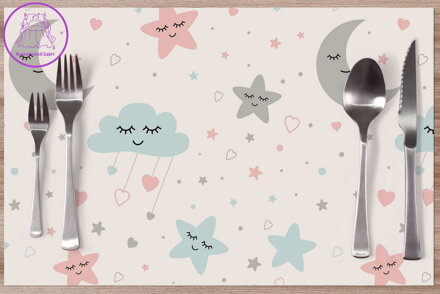 Prostírání na stůl dětské - Baby sky