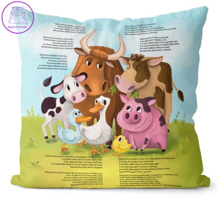 Polštářek naučný s potiskem - Když jsem já sloužil