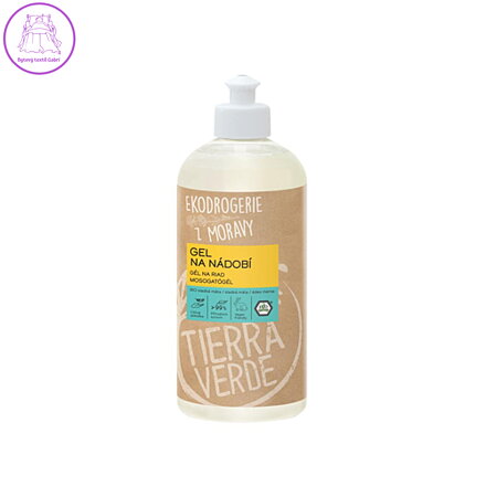 Tierra Verde – Gel na nádobí – BIO sladká máta (TIERRA VERDE), 500 ml