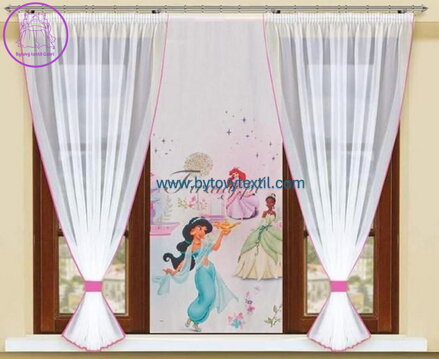 Dětský voálový komplet 290x150cm Fir-Princess 3 fialový - SKLADEM