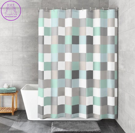 Koupelnový textilní závěs 180x200cm  - Check 2026