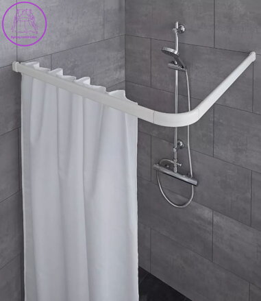 Úhlová kolejnice bílá 170x75cm více možností 2026