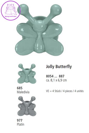  Háčky Jolly Hooks Butterfly - 4ks ( více barev ) 2026