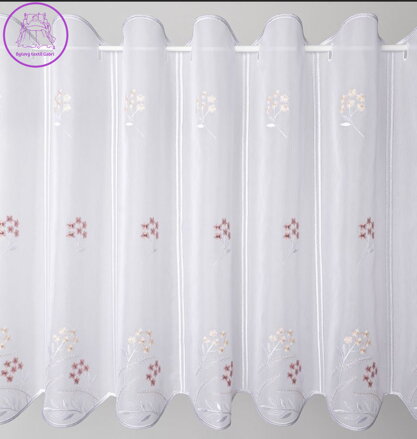 Metrážová vitrážka bílá se vzorem Lag-V/512-01-2026