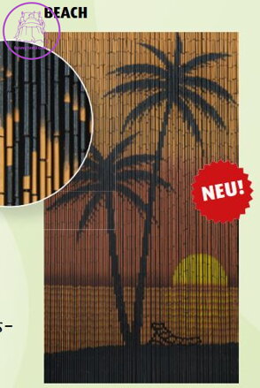 Bambusový závěs do dveří Beach 90x200cm 2026