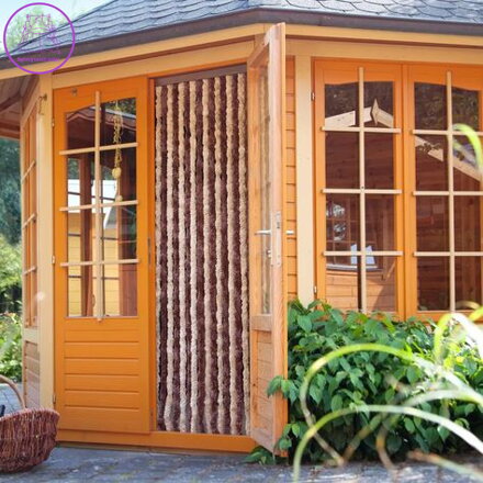 Závěs proti hmyzu žinylkový do dveří 100x200cm - hnědá/béžová 2026