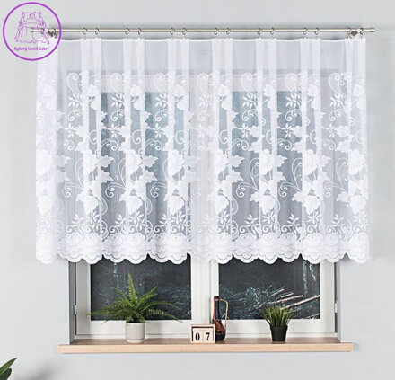 Metrážové záclony žakárové bílé Gabri-023006-2026