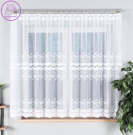 Metrážové záclony žakárové bílé Gabri-648107-2026