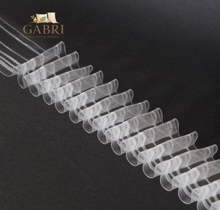 Řasící páska 50m - 7,7cm transparentní 1:2 Gabri-TASMAM/T21-2026