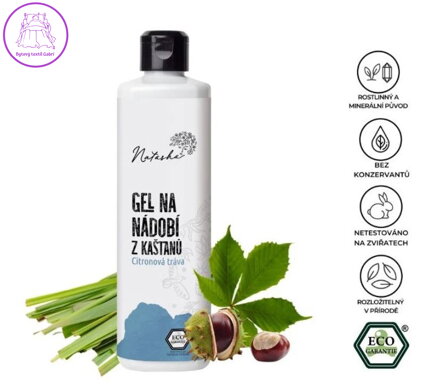 Gel na nádobí z kaštanů Citronová tráva 