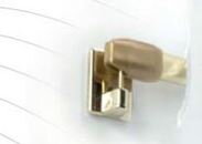 Samolepící háček zlatý 