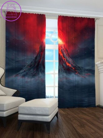 Exkluzivní zatemňovací závěsy Black out s potiskem 2x145x250cm - S 2022906