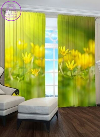 Exkluzivní zatemňovací závěsy Black out s potiskem 2x145x250cm - S3210