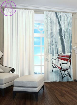 Exkluzivní zatemňovací závěsy Black out s potiskem 2x145x250cm - S66066